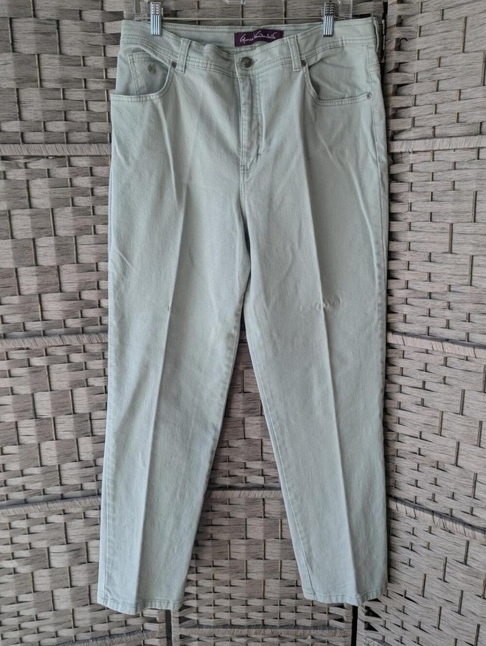 Gloria Vanderbilt Womens  Light Sage Green Jeans